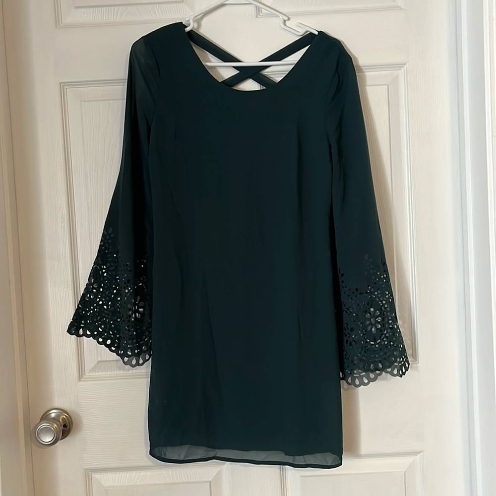 Green holiday dress